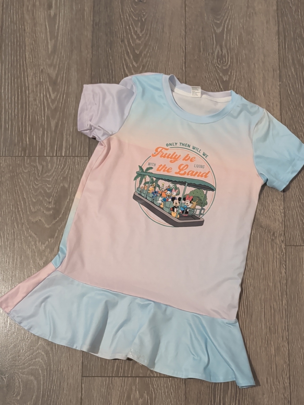 Disney Living With The Land Dress Pastel Girls Size 120 5 Or 6